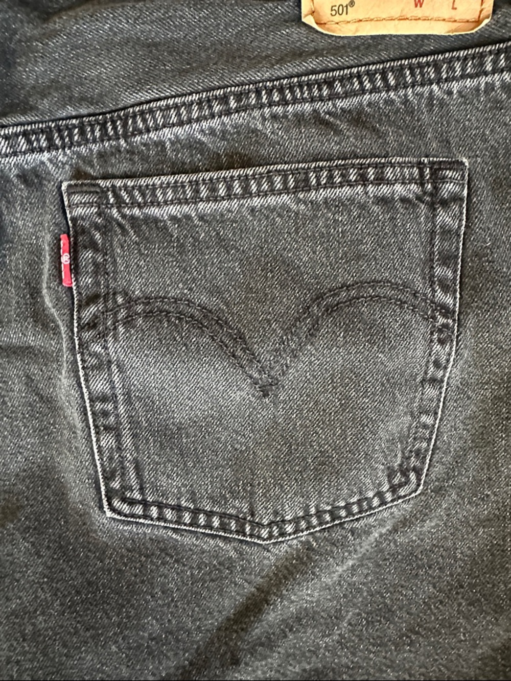 Levi’s Black Denim Cutoff Shorts - Picture 6 of 8